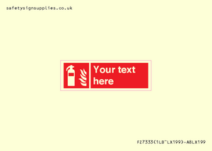 Custom Fire extinguisher Sign